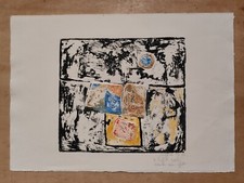 Ugo Caggiano tecnica calcografica con estroflessioni colorata a mano su carta