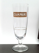 Campari bicchiere scritta oro - bicchiere,