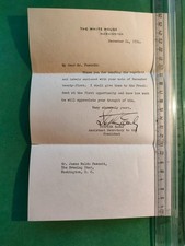 LETTERA DEL 1934 "WHITE HOUSE WASHINGTON" A FIRMA ADDETTO STAMPA DEL PRESIDENTE
