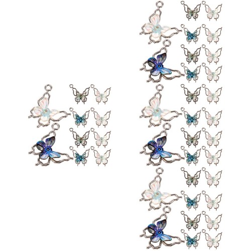 40pz charm farfalla - charm,