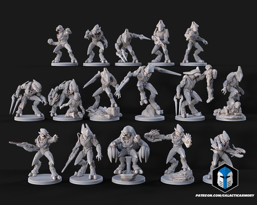 Halo elites miniatures resin - miniatures,
