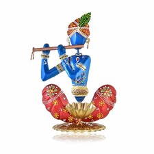 Handpainted Flute Krishna