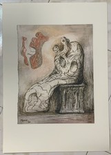 STAMPA UMBERTO MASTROIANNI Tav. 18 Madre seduta con bambino, 1980 Ed. Seat