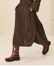 Zara Leather Buckle Boots Size