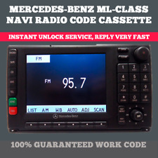 MERCEDES-BENZ CLASSE ML ML320 ML350 ML430 ML500 ML55 Navi Radio Code Cassetta