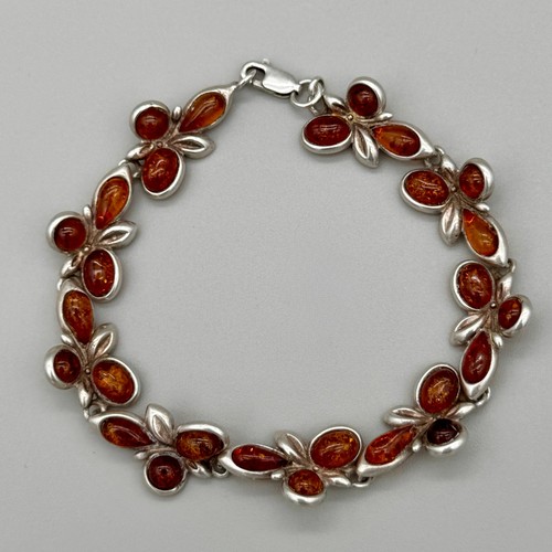 Bracciale ambra argento - in,