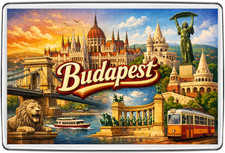 Budapest Fridge Magnet Travel