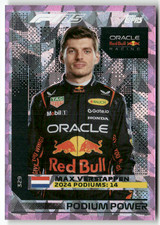 Topps F1 Turbo Attax 2025 Formula 1 n. 329 Max Verstappen Podio Power Pink