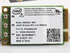 Scheda mini PCI-E Intel Wireless WiFi 4965AGN 300Mbps per dell sony acer ases