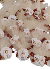 bomboniera nascita  Bimbi Gemelli Cip Ciop Piedini  calamita  Battesimo Ciuccio