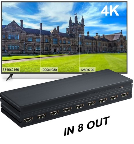 Sdoppiatore hdmi 1x8 - hdmi, 4k