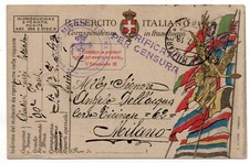 WWI -FRANCHIGIA POSTA MILITARE