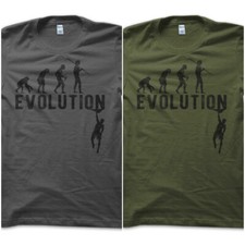T-Shirt Maglietta Evolution Free Climbing Arrampicata Roccia Idea Vintage Uomo