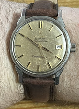 Cronometro vintage Omega Constellation, automatico, data, tropicale, gambe di cane ~ 1963