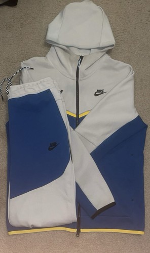 Tuta nike tech pile - pile, panna/blu