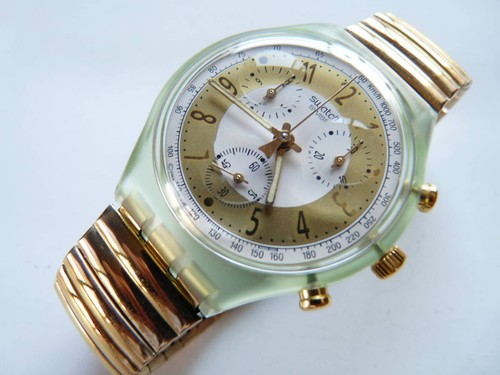 Swatch chrono scg100 golden - chrono,