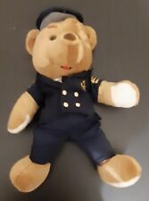 Pupazzo peluche orsacchiotto classico teddy bear uniforme pilota (anni '90)