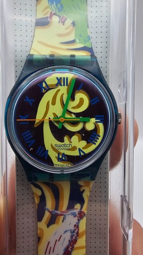 New swatch watch perroquet - watch,