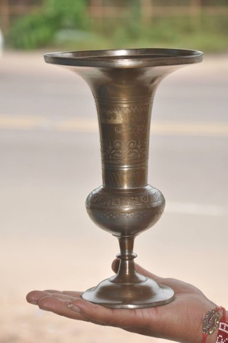 Vaso pot fiori ottone - vaso/pot, in