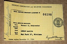 REAL ESTATE BROKER LICENSE