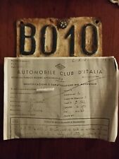 Maserati 75 Targa+Visura No