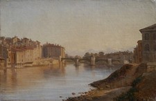 Grenoble, Antico Ponte Di Legno V 1834, Montagna, Alpes.alexandre Debelle (