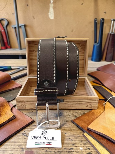 Men belt genuine leather - men's,