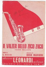 Spartito IL VALZER DELLO ZIGO ZAGO Dino Olivieri - Leonardi sheet music