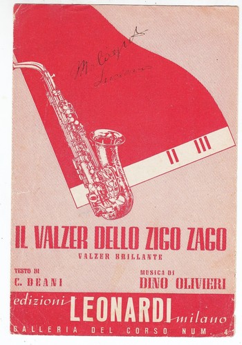 Spartito valzer dello - il,