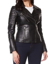 Giacca In Pelle Nera Da Donna