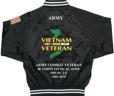PHUOC LE ARMY COMBAT III CORPS TZ VIETNAM GIACCA RASO RICAMATA (SOLO RETRO)