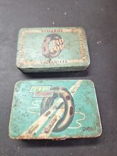 2 SCATOLE IN LATTA  VINTAGE TIP TOP MADE IN GERMANY Riparazione Bici