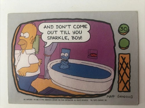 The simpsons topps 1990 - simpsons,