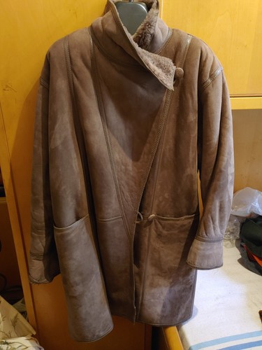 Giaccone montone color - , tortora
