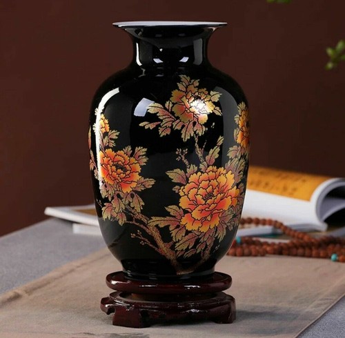 Vaso ceramica nera - , jingdezhen