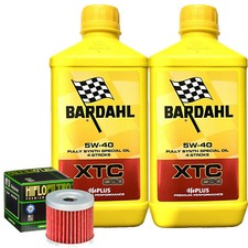 Kit Tagliando Olio Bardahl XTC 5W40 Filtro Per Hyosung GT250 R Comet 2009>2015