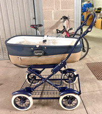 Passeggino Culla Peg-Perego per neonati colore grigio e blu