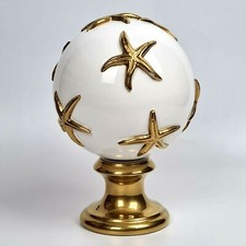 Ceramiche Dal Prà Collezione GLOBO CON STELLE BASE ORO Arte Italy alta Ceramica 