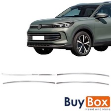 6 Pezzi Barre Griglia Radiatore Barre Griglia Cromate Acciaio Inox per VW Tiguan (dal 2024)