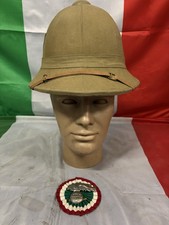 CASCO COLONIALE CARABINIER REALI CC.RR. AOI E 2^ G.M. FONDO DI MAGAZZINO NUOVO