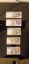 Lotto 5 Banconote Lire