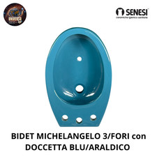 BIDET BLU 3/FORI con DOCCETTA - SMICHELANGELOBID3FORIBLU  (CERAMICHE SENESI  )