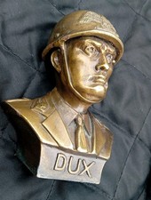 BUSTO BENITO MUSSOLINI FERMACARTE METALLO PESANTE 