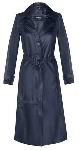 Donna pelle cappotto trench - donna,