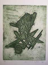 Incisione Moderna GIANANTONIO CRISTELLI ATTREZZI DA LAVORO ARTE MODERNA