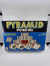 Vintage 1988 Pyramid po•ke•no gioco da tavolo completo POKENO Bicycle Card H/M