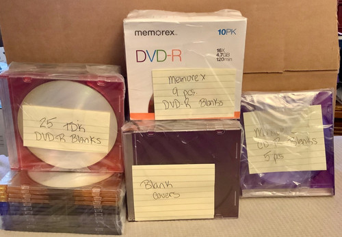 Memorex dvd blanks tdk - dvd-r, blanks,
