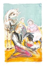 Aligi sassu litografia - aligi,
