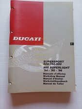 Ducati SuperSport 900 750 600 1994-96 manuale officina riparazione originale