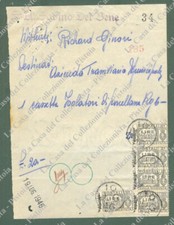 Storia postale Repubblica. BOLLETTA DI CORRIERE del 19 Luglio 1946.